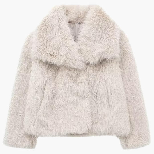 Mara | Manteau duveteux pour femme