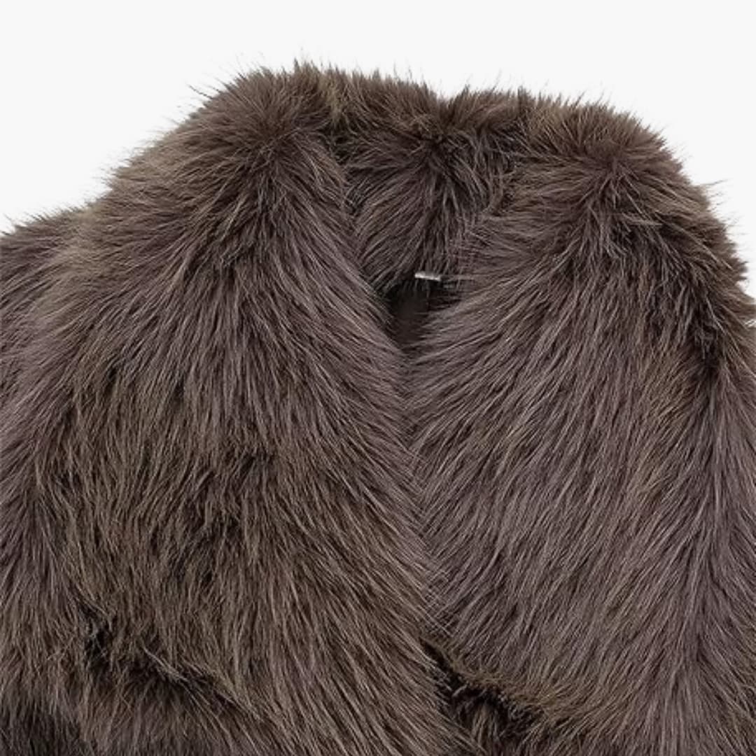 Mara | Manteau duveteux pour femme