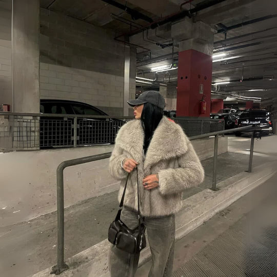 Mara | Manteau duveteux pour femme