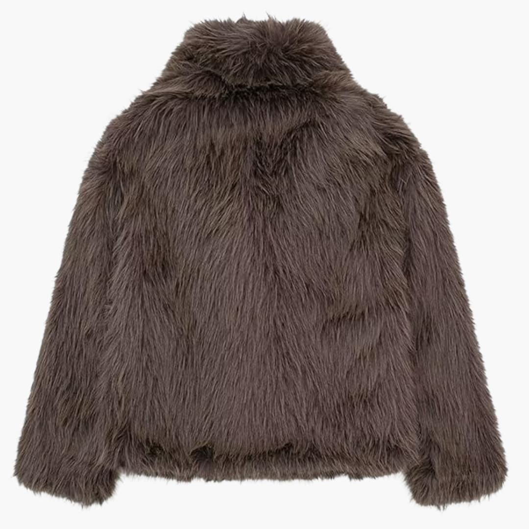 Mara | Manteau duveteux pour femme