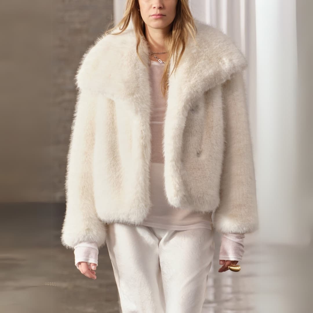 Mara | Manteau duveteux pour femme