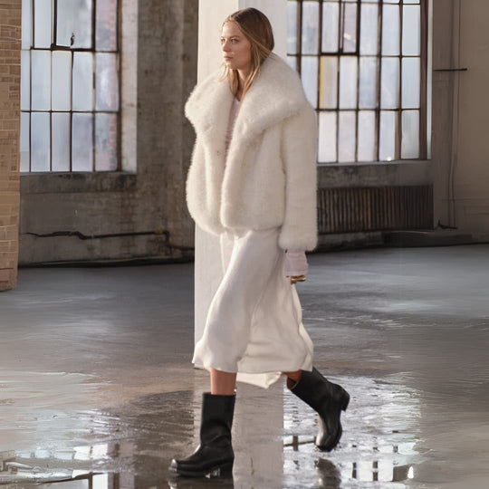 Mara | Manteau duveteux pour femme