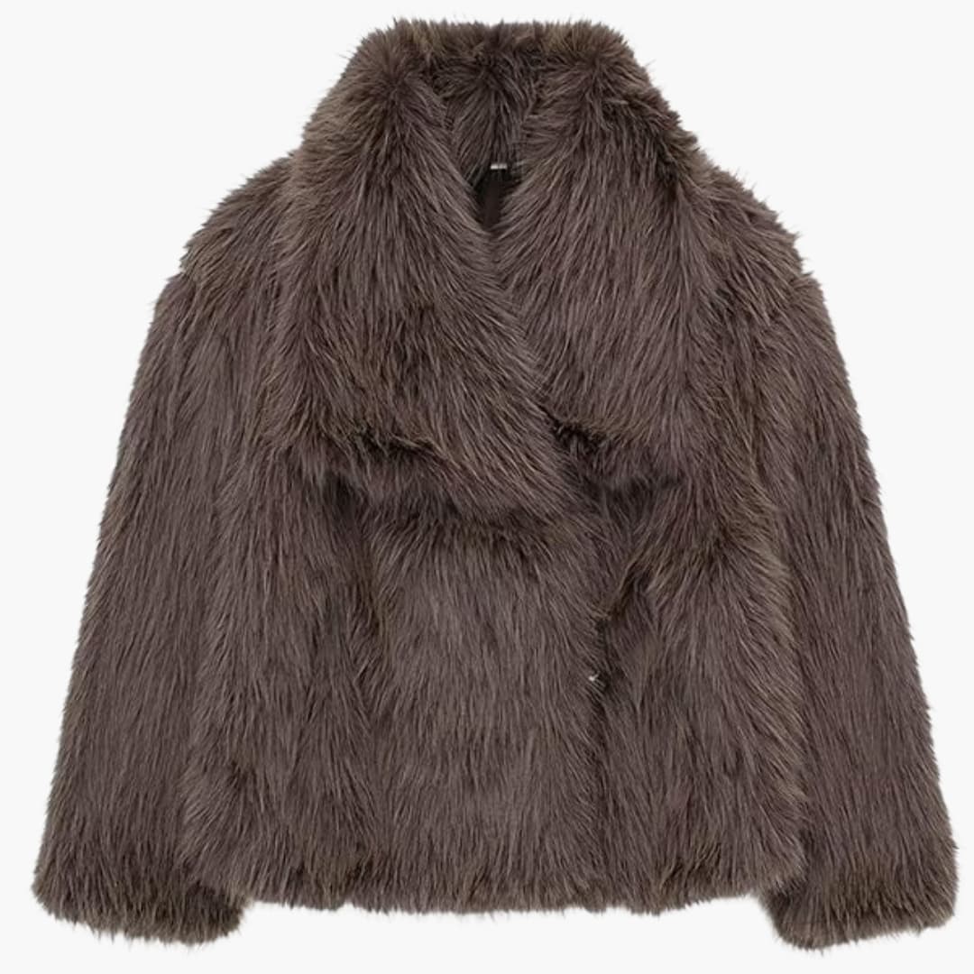 Mara | Manteau duveteux pour femme