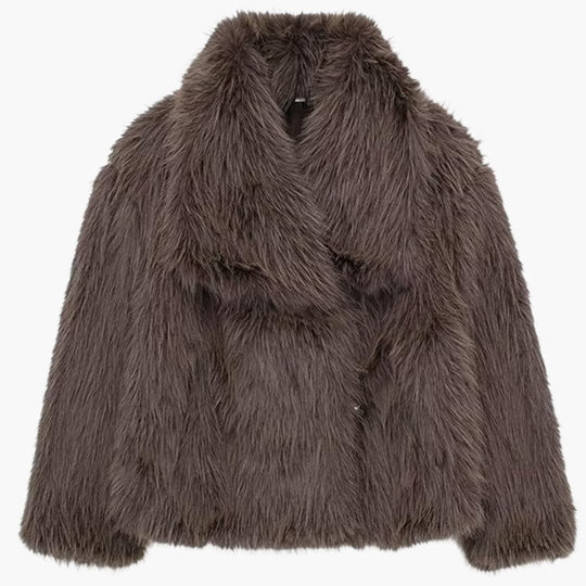 Mara | Manteau duveteux pour femme