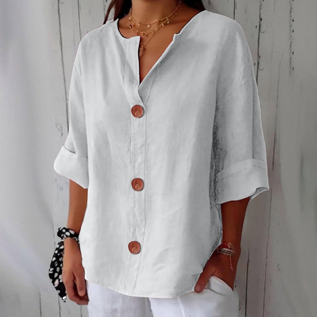 Marjolaine | Leinenbluse mit Küstengefühl und natürlicher Eleganz