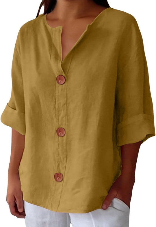 Marjolaine | Leinenbluse mit Küstengefühl und natürlicher Eleganz