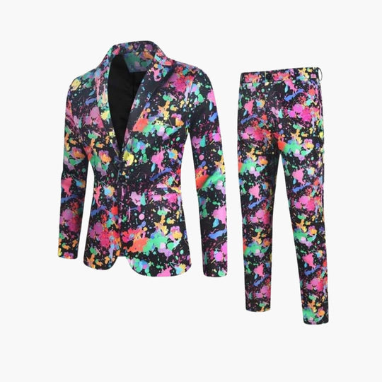Costume homme slim multicolore - Look moderne