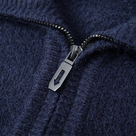 Mérinos - Pull demi-zip élégant et confortable