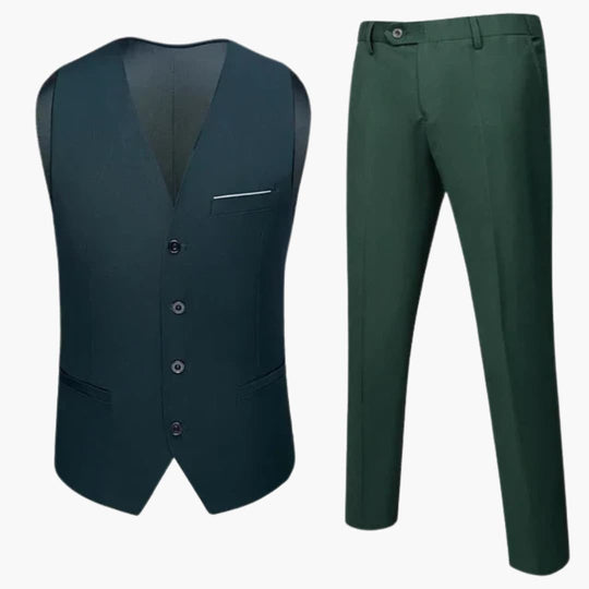 Costume d'invité de mariage moderne - pour homme avec gilet et pantalon