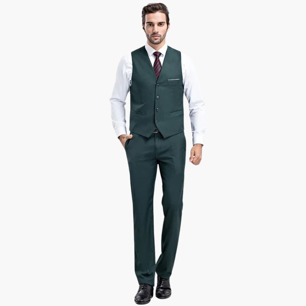 Costume d'invité de mariage moderne - pour homme avec gilet et pantalon