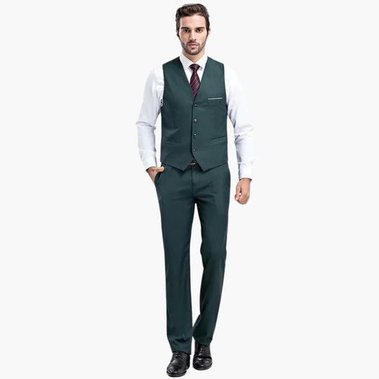 Costume d'invité de mariage moderne - pour homme avec gilet et pantalon