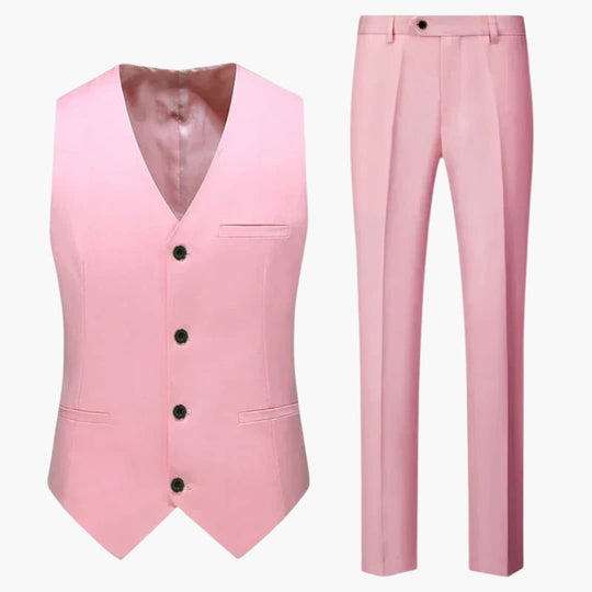 Costume d'invité de mariage moderne - pour homme avec gilet et pantalon