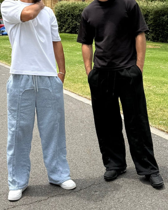 Nils | Pantalon de survêtement oversize à imprimé rétro