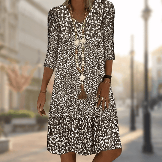 NINA | ROBE IMPRIMÉE ÉLÉGANTE