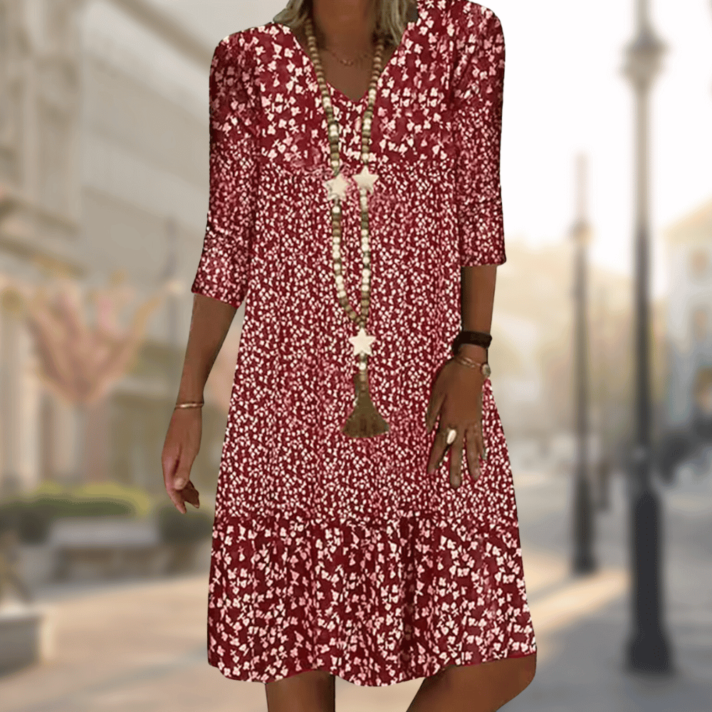 NINA | ROBE IMPRIMÉE ÉLÉGANTE