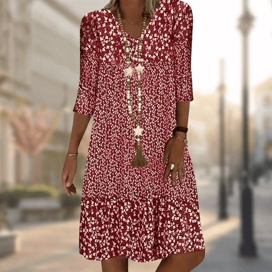 NINA | ROBE IMPRIMÉE ÉLÉGANTE