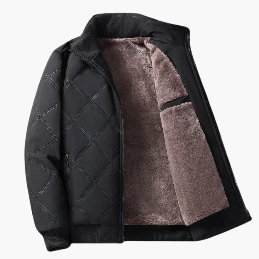 Oliver | Veste à col montant et motif losanges