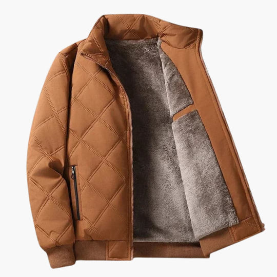 Oliver | Veste à col montant et motif losanges