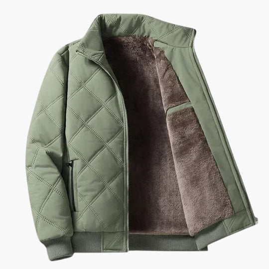 Oliver | Veste à col montant et motif losanges