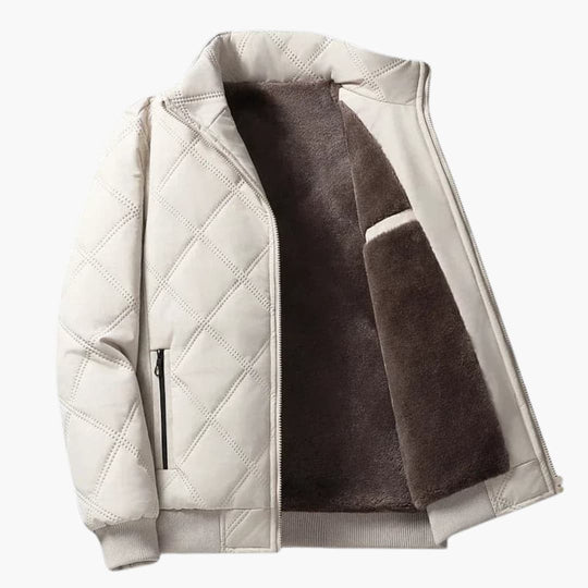 Oliver | Veste à col montant et motif losanges
