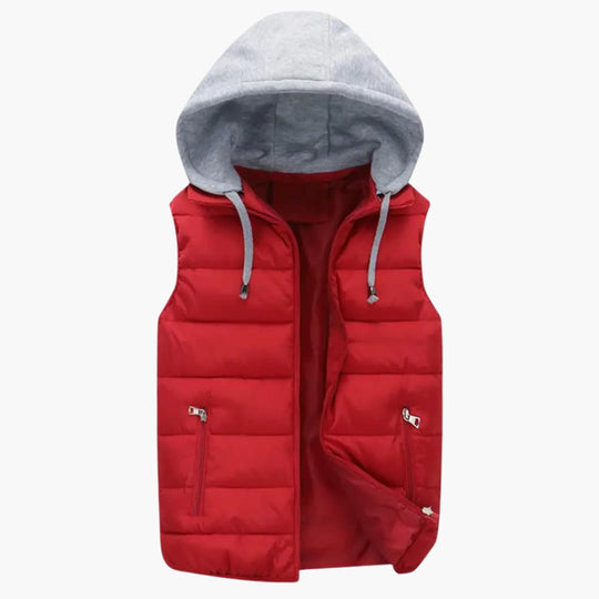 Oskar | Gilet chaud à capuche