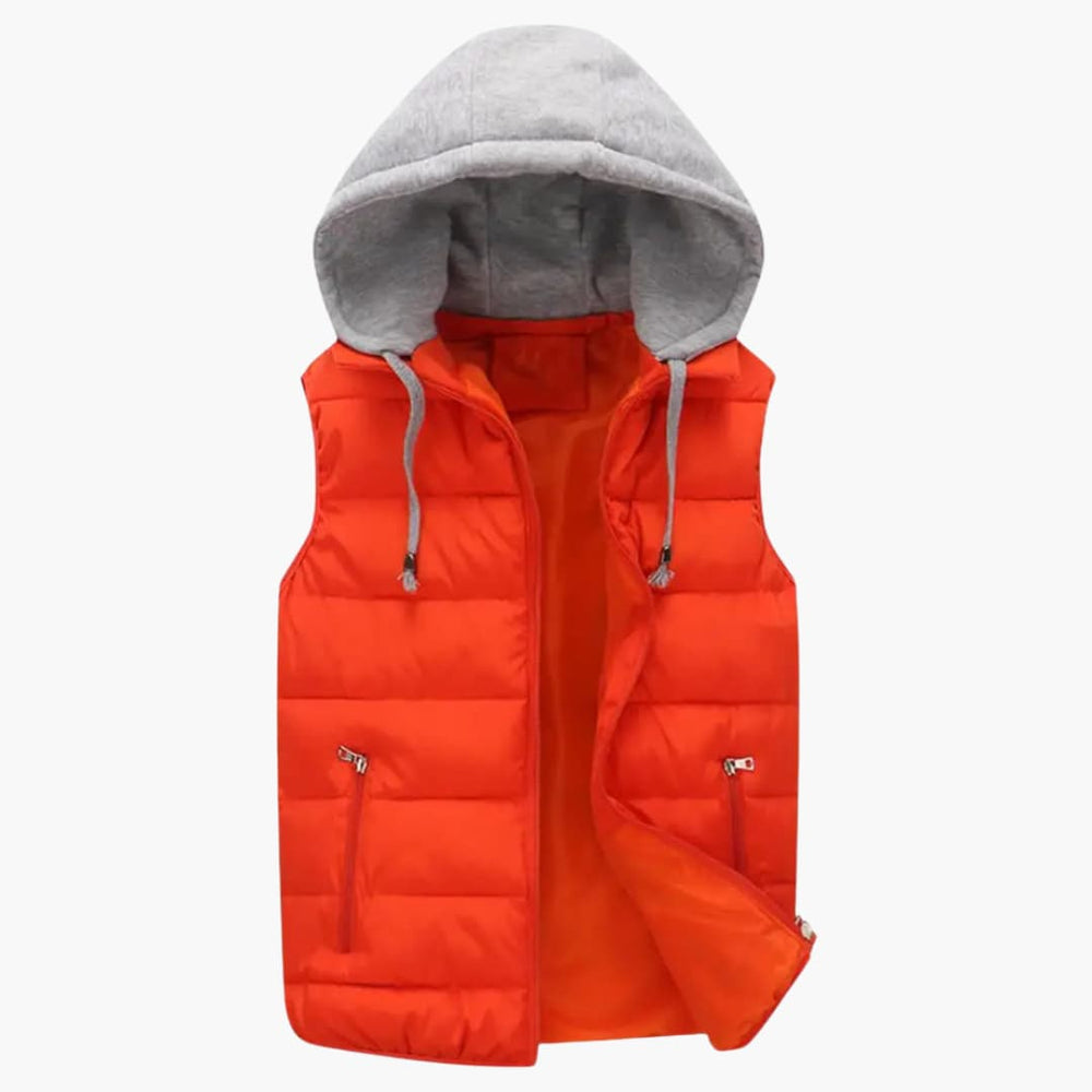 Oskar | Gilet chaud à capuche