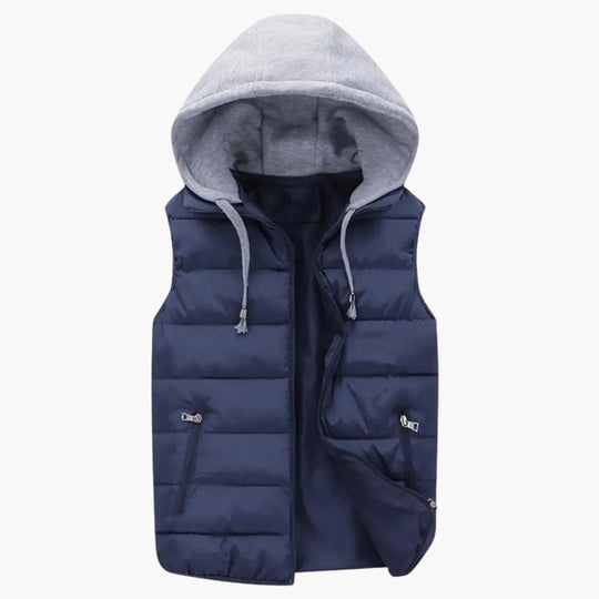 Oskar | Gilet chaud à capuche