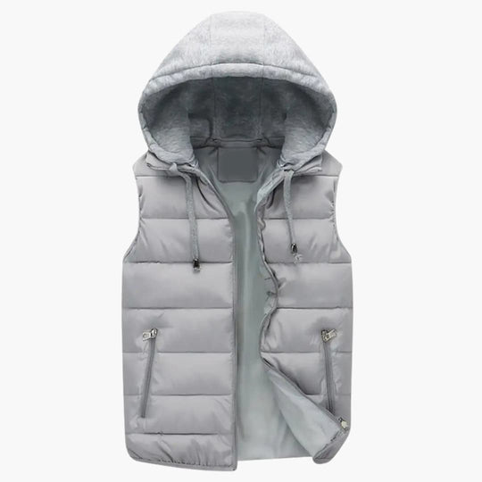 Oskar | Gilet chaud à capuche