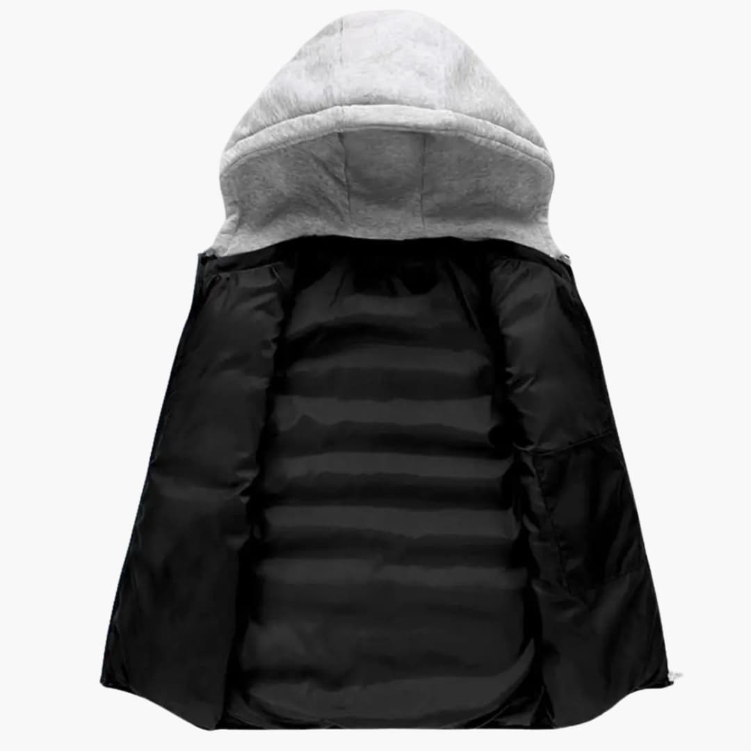 Oskar | Gilet chaud à capuche