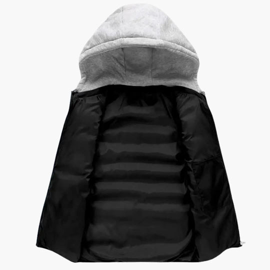 Oskar | Gilet chaud à capuche