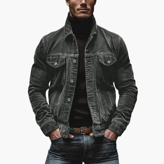 Otto | Veste rétro en velours côtelé à poches multiples