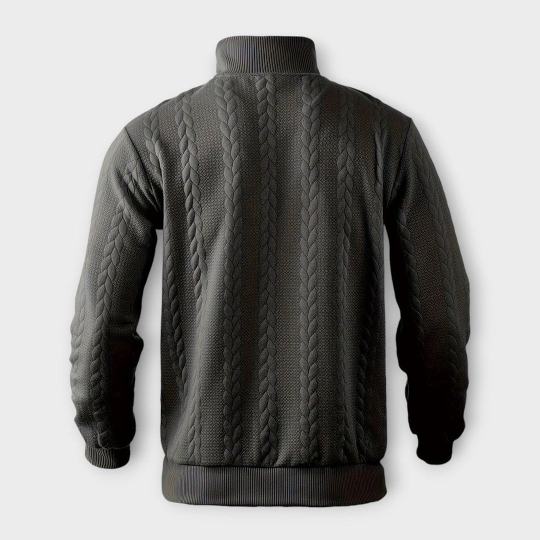 Rafael - élégant pull vintage demi-zip
