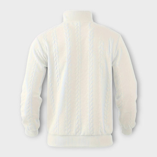 Rafael - élégant pull vintage demi-zip