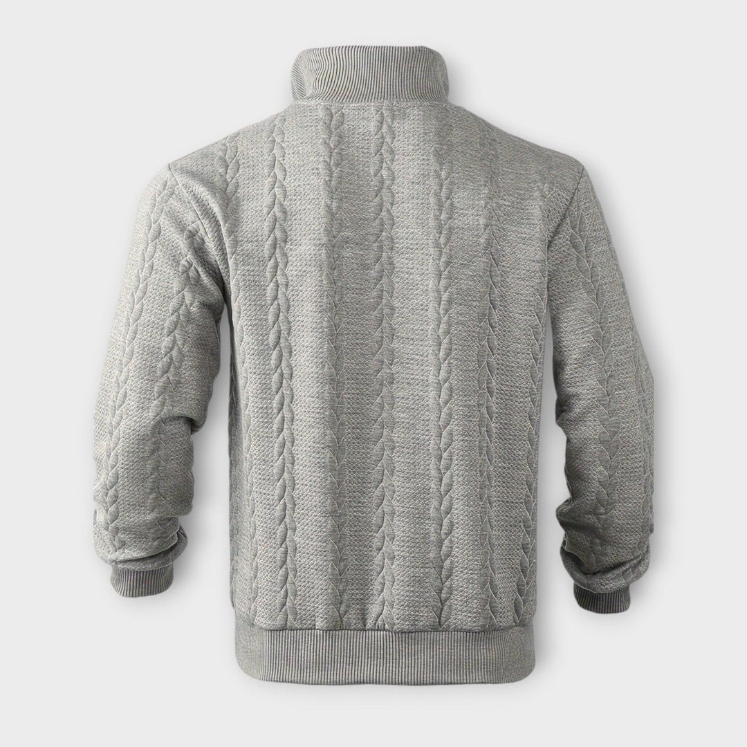 Rafael - élégant pull vintage demi-zip
