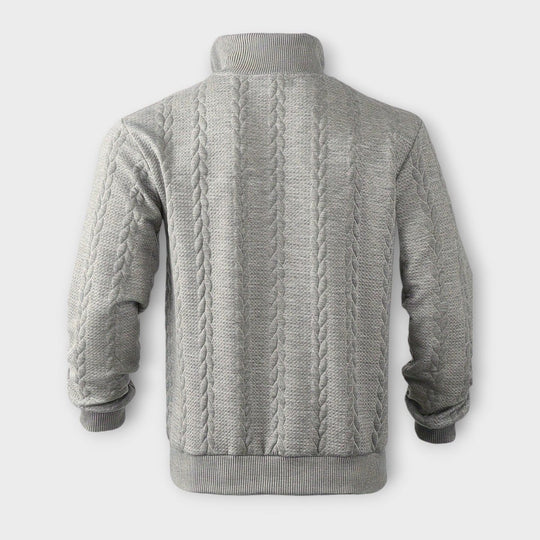 Rafael - élégant pull vintage demi-zip