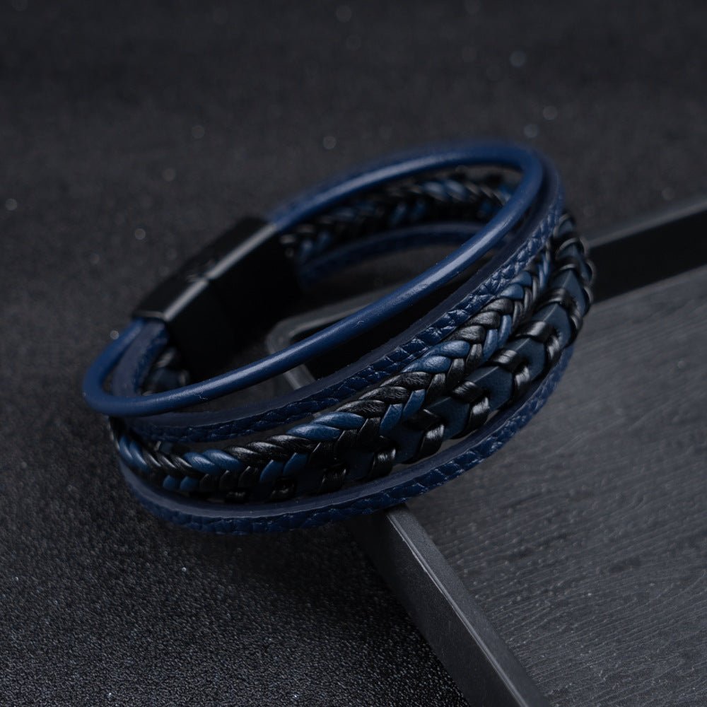 Ragnar Band - Geflochtenes Leder-Viking-Armband