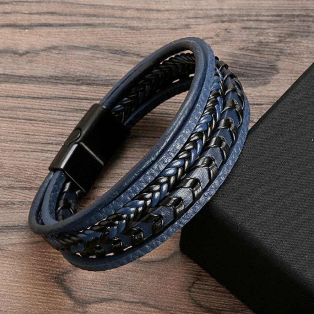 Ragnar Band - Geflochtenes Leder-Viking-Armband
