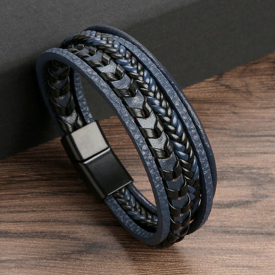 Ragnar Band - Geflochtenes Leder-Viking-Armband