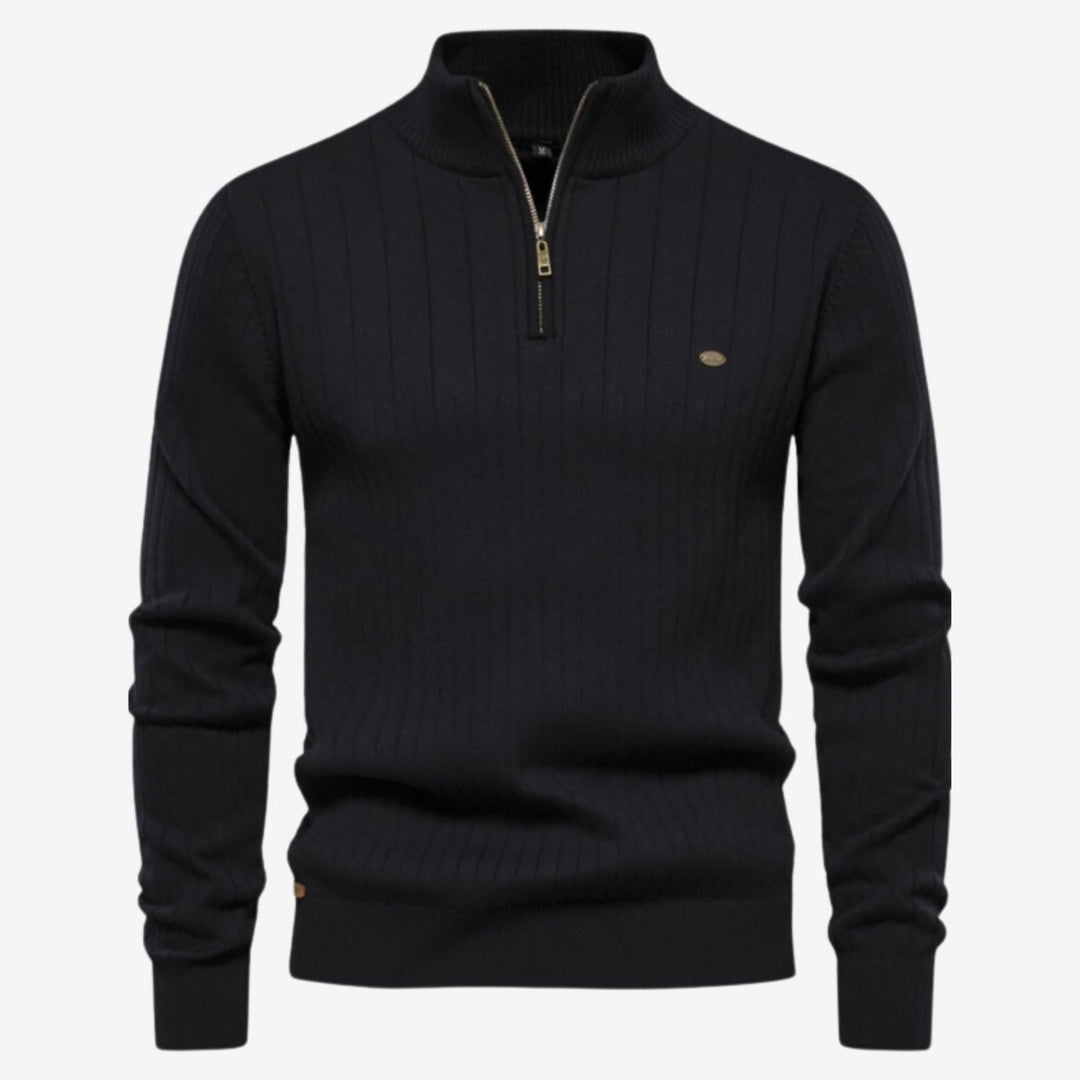 Rico | Pull côtelé décontracté coupe ajustée
