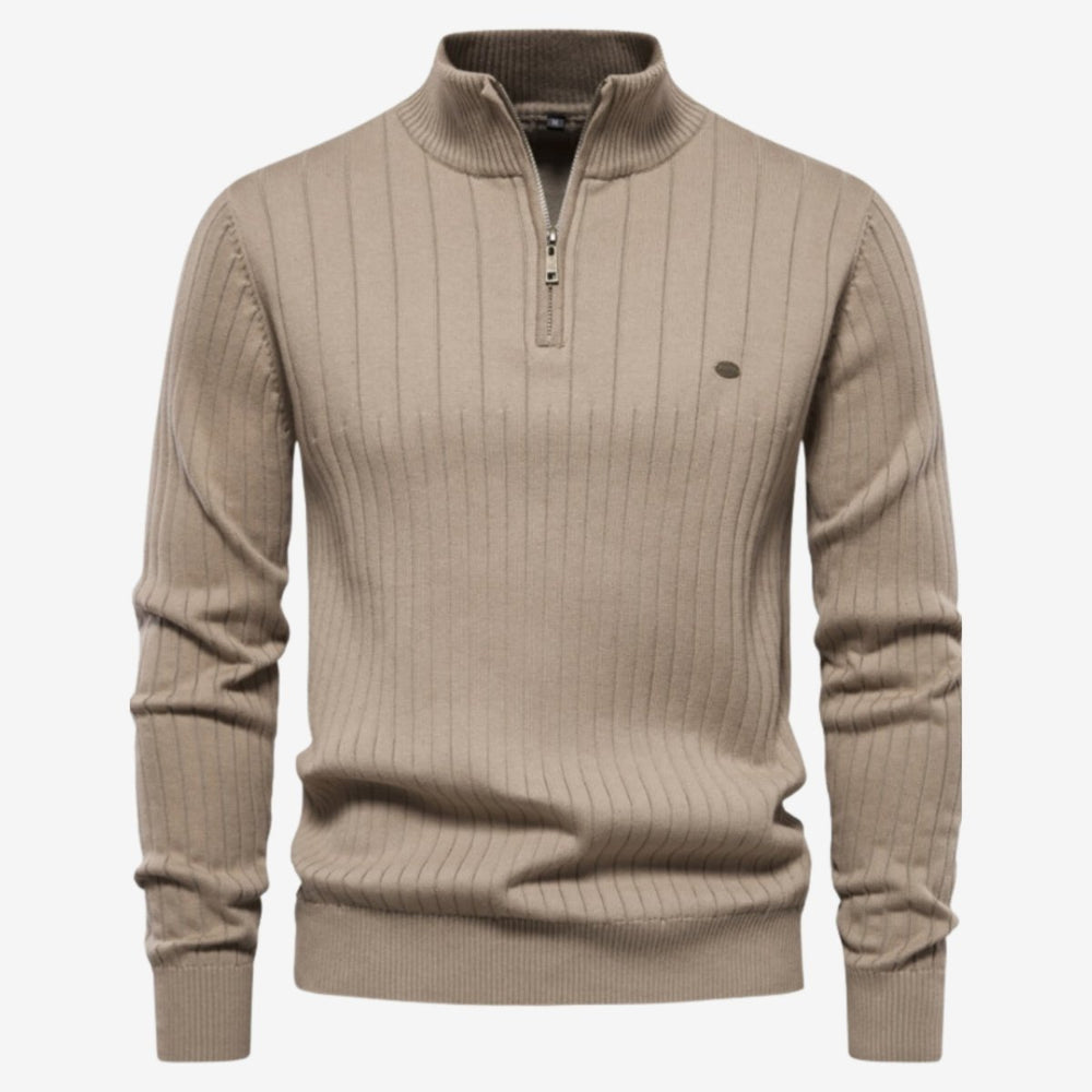 Rico | Pull côtelé décontracté coupe ajustée