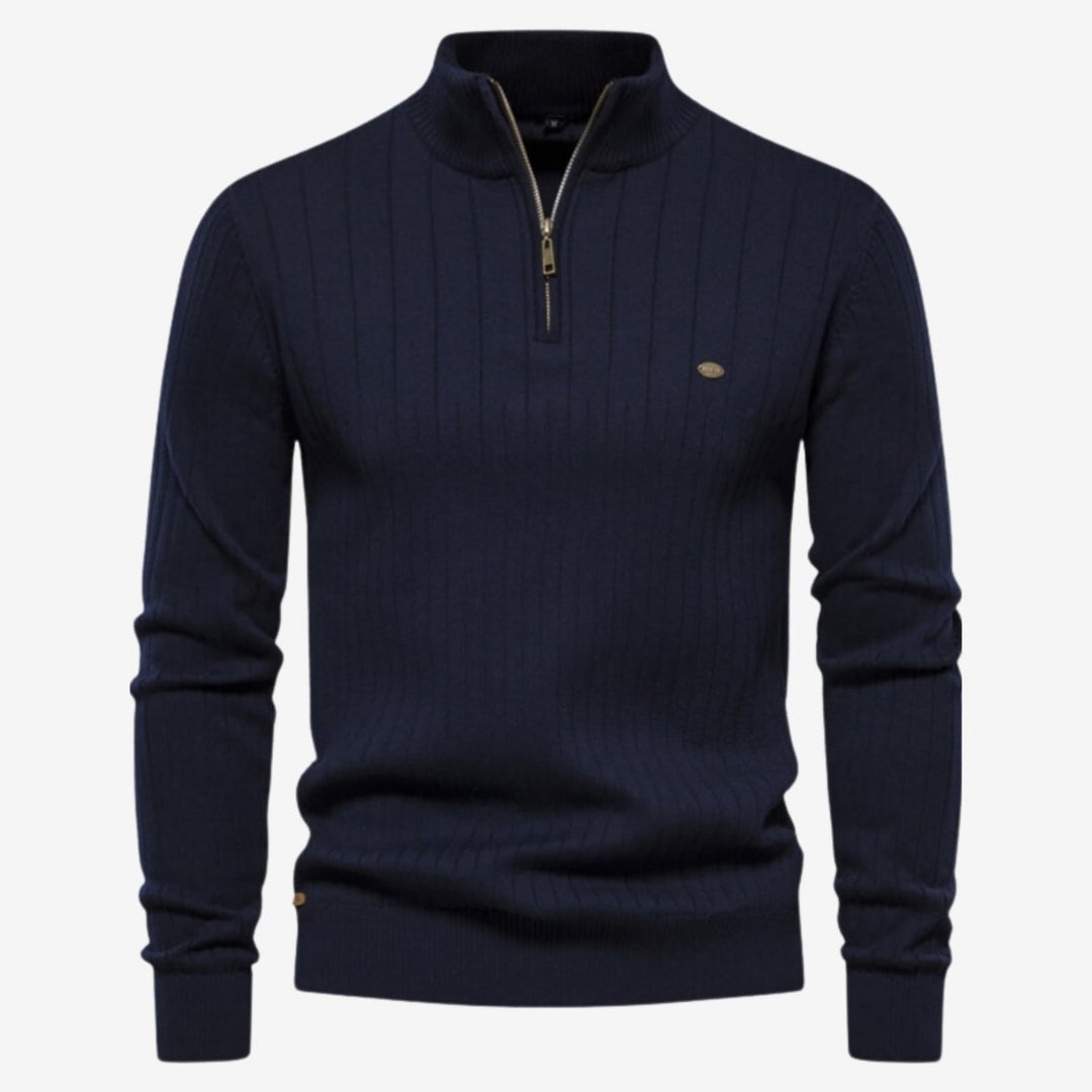 Rico | Pull côtelé décontracté coupe ajustée