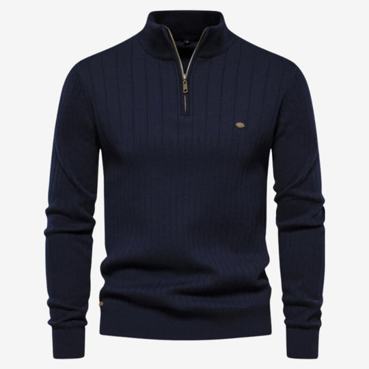 Rico | Pull côtelé décontracté coupe ajustée