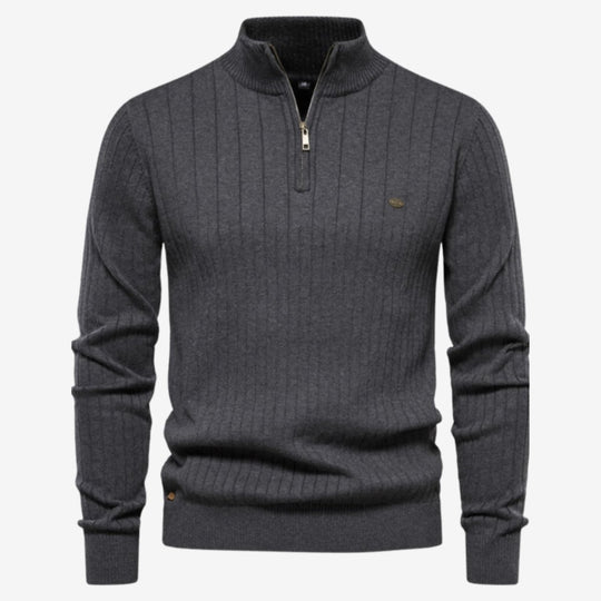 Rico | Pull côtelé décontracté coupe ajustée