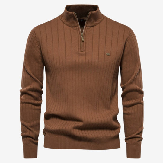 Rico | Pull côtelé décontracté coupe ajustée