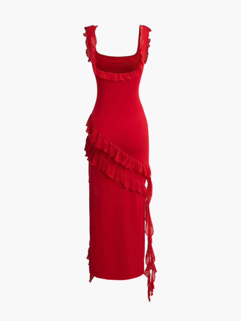 Robe à volants Romina