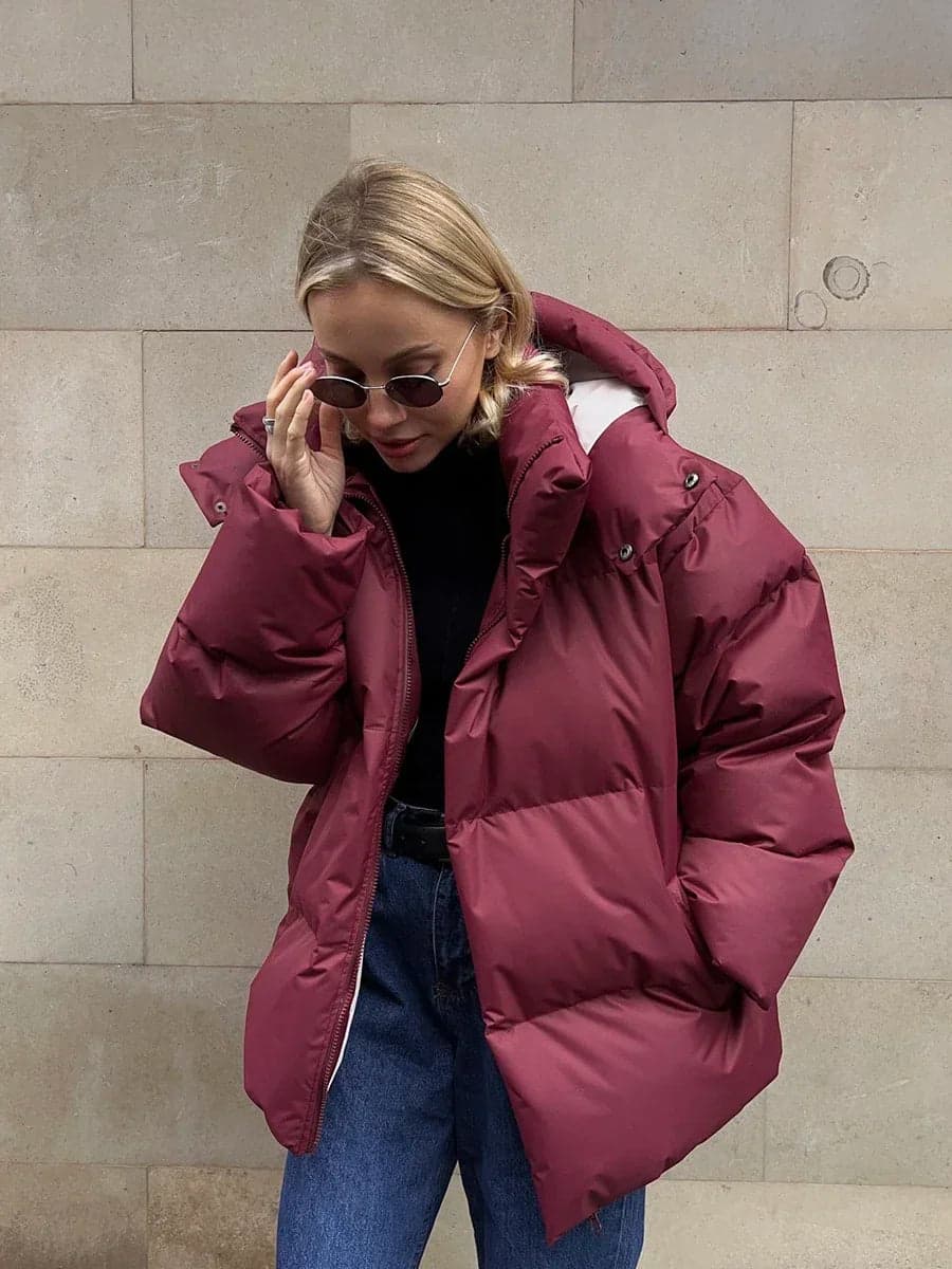Romy | Manteau d'hiver matelassé épais pour femme