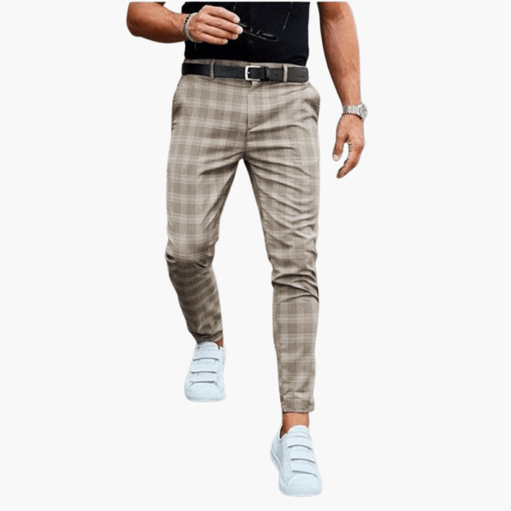 Roy | Pantalon chino à carreaux pour homme