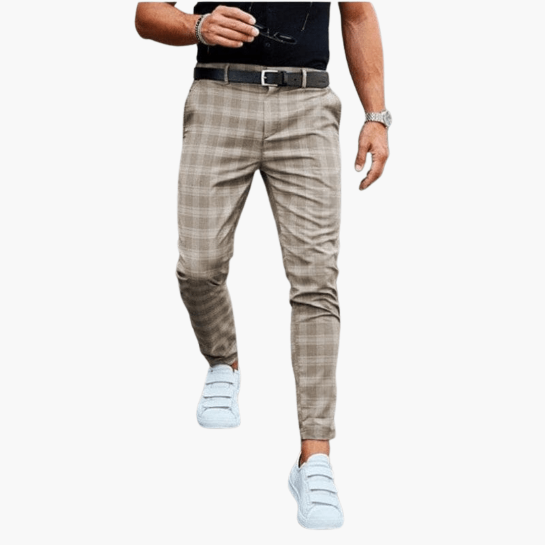 Roy | Pantalon chino à carreaux pour homme