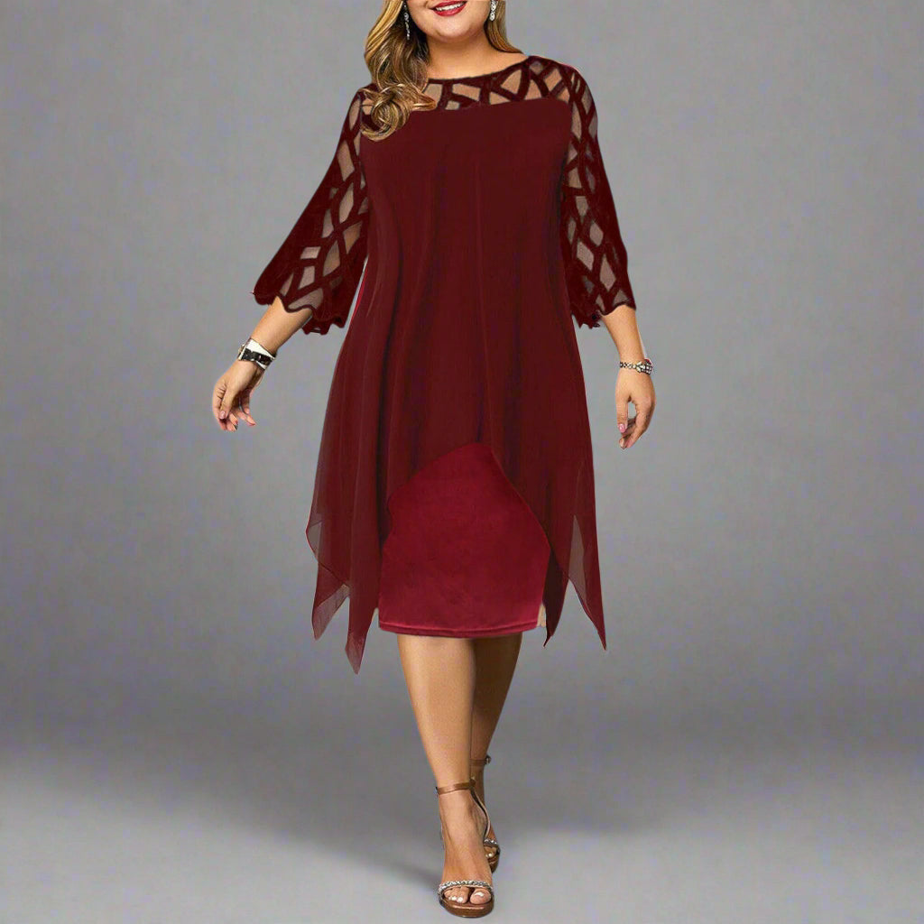 Jamie | Robe midi élégante avec un effet wow