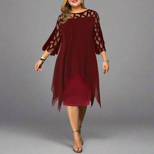 Jamie | Robe midi élégante avec un effet wow
